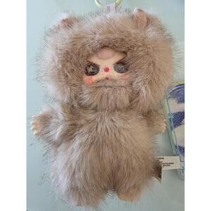 Baby Three WaLongLong Brown blush pink hair Pebble - New